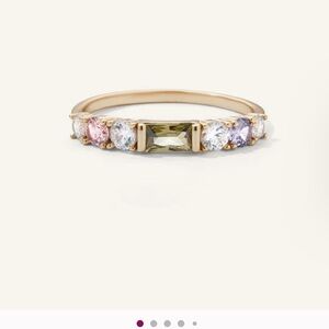 NEW Olive and Piper ring  14k plated gold size 7